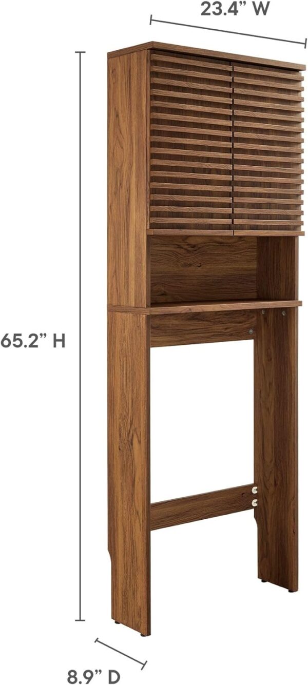Modway Render Storage Cabinet, Walnut