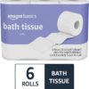 Amazon Basics 2-Ply Toilet Paper 6 Rolls = 24 Regular Rolls, 350 Sheets, (1 Pack of 6), Unscented