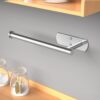 VAEHOLD Self Adhesive Paper Towel Holder Under Cabinet Mount, Wall Mounted Paper Towel Roll Holder for Kitchen, Bathroom, Wall - SUS304 Stainless Steel (Bright Surface)