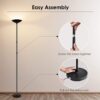 Floor Lamp, Standing Lamp, 20W 2000LM LED Torchiere Floor Lamp, Stepless Dimmable, Touch Control, 3000K Daylight, 50000hrs Lifespan, Floor Lamps for Living Room, Standing Lamps for Bedroom, Office