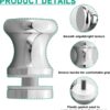 Alise Shower Glass Door Handle,Sliding Shower Doors Knob,Single Side Pull Hardware Replacement Parts for Glass Doors,Solid SUS304 Stainless Steel Knobs,Polished Chrome,XLS200DB-C