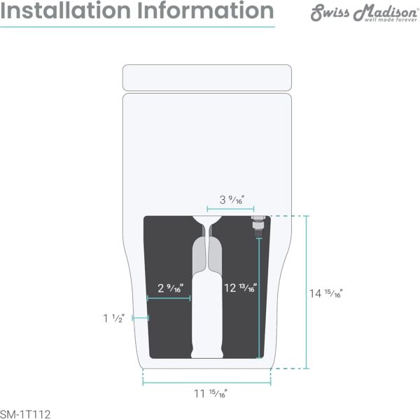 Swiss Madison SM-1T112 Ivy One Piece Toilet Dual Flush