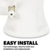 Dometic 310 Standard Toilet - White, Oblong Shape, Lightweight and Efficient with Pressure-Enhanced PowerFlush and Slow Close Seat Cover - Perfect for Modern RVs