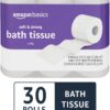Amazon Basics Soft and Strong 2-Ply Toilet Paper, 30 Ultra Rolls = 120 Regular Rolls, Unscented, 340 Sheet (30 Rolls)