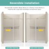 61BwU2jNjQL._AC_SL1500_.jpg Frameless Shower Door 56-60" W x 75" H, Sliding Shower Door with SGCC Tempered Ultra-Clear Glass, Gold Shower Door with Stainless Steel Handle and Side Seal Strip for Leak-Proof Design