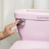 Summer Infant by Ingenuity My Size Potty Pro in Pink, Toddler Potty Training Toilet, Lifelike Flushing Sound, for Ages 18 Months+, Up to 50 Pounds