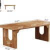 Tribesigns Modern Executive Desk, 70.9" Large Office Computer Desk, Conference Table Meeting Room Table, Simple Workstation Business Furniture for Home Office, Brown