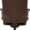 La-Z-Boy Delano Big & Tall Executive Office Chair, High Back Ergonomic Lumbar Support, Bonded Leather, Brown