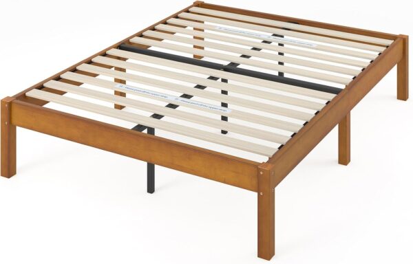 ZINUS Ellie 14 Inch Bamboo Platform Bed Frame, Wood Slat Support, No Box Spring Needed, Easy Assembly, Queen