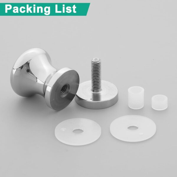 Alise Shower Glass Door Handle,Sliding Shower Doors Knob,Single Side Pull Hardware Replacement Parts for Glass Doors,Solid SUS304 Stainless Steel Knobs,Polished Chrome,XLS200DB-C