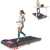 3 in 1 Treadmill, Portable Under Desk Walking Treadmill with Incline for Home/Office, Remote Control, LED Display