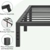 Novilla Bed Frame Queen Size, 18 Inch Simplicity Metal Platform Queen Bed Frame with Underbed Storage, No Box Spring Needed, Heavy Duty Steel Slat Support, for Bedroom, Guest Room, Noiseless