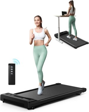 Walking Pad Treadmill Under Desk,Walking Pad for Office Home,265 lbs Capacity Portable Mini Treadmill, 2.5HP 2 in 1 Walking Jogging with Remote Control, LED Display