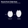 KOHLER Memoirs Stately Continuousclean St Two-Piece Round-Front Toilet, 1.28 Gpf