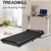 3 in 1 Treadmill, Portable Under Desk Walking Treadmill with Incline for Home/Office, Remote Control, LED Display