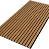 Luxdecor Acoustic Wood Slat Wall Panels for Wall 2pack Wood Slat Panels for Wall 47.2”x23.6” Wooden Acoustic Venner Panels 3D, Fluted Wall Slat Panels 0.82”in