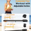 Walking Pad with Incline, Under Desk Treadmill, Portable Treadmills for Home/Office, 2.5HP Walking Jogging Running Machine with LED Display, Remote Control/App Control