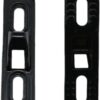 Stainless Steel Sliding Door Keepers Sliding Glass Lock Sliding Door Hardware Sliding Door Latch Replacement with Mounting Screws for All Kinds of Sliding Patio Doors (Black) 2PCS