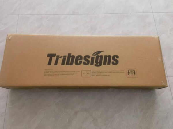 Tribesigns Executive Desk, 63” W x 31.5” D Large Office Desk, Modern Computer Desk Conference Table Meeting Room Table, Business Furniture for Home Office, White and Gold