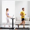 Walking Pad with Incline, Under Desk Treadmill, Portable Treadmills for Home/Office, 2.5HP Walking Jogging Running Machine with LED Display, Remote Control/App Control