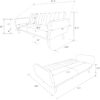 Novogratz Brittany 82 Inch Futon Sofa Bed, Upholstered Couch Sleeper with Tufted Back, Mid-Century Modern, Mustard