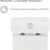 Swiss Madison Well Made Forever SM-1T277, Sublime II One-Piece Round Toilet, 10" Rough-In 1.1/1.6 gpf