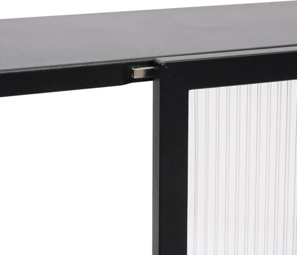 Wall Cabinet with Door, Black Retro Style Double PC Wall Cabinet Wall Cabinets with Adjustable Shelf for Storage Solutions in Bathrooms, Kitchens, Laundry Rooms, Home Offices