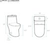 Swiss Madison SM-1T112 Ivy One Piece Toilet Dual Flush