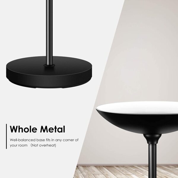 Floor Lamp, Standing Lamp, 20W 2000LM LED Torchiere Floor Lamp, Stepless Dimmable, Touch Control, 3000K Daylight, 50000hrs Lifespan, Floor Lamps for Living Room, Standing Lamps for Bedroom, Office