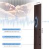 Wood Panels for Wall, Time-Saving Installation, Versatile Wood Slat Wall Decor, Enhanced Acoustic & Sound Proof Fluted Design for Home & Office, 2 Pcs Dark Walnut, 94.5x12.5 Inch
