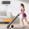 Walking Pad with Incline, Under Desk Treadmill, Portable Treadmills for Home/Office, 2.5HP Walking Jogging Running Machine with LED Display, Remote Control/App Control