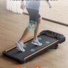 2.5HP Walking Pad with Incline, Compact Treadmill for Home/Office, Portable Under Desk Treadmills 300lbs for Jogging/Running, with LED Display/APP&Remote Control/Handy Lube Hole, Assembly Free
