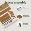 ZINUS Ellie 14 Inch Bamboo Platform Bed Frame, Wood Slat Support, No Box Spring Needed, Easy Assembly, Queen