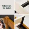 ZINUS Ellie 14 Inch Bamboo Platform Bed Frame, Wood Slat Support, No Box Spring Needed, Easy Assembly, Queen
