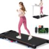 GORISE Walking Pad, Under Desk Treadmills for Home, Walking Pad with APP, Treadmills with Remote Control and LED Display, 3 in 1 Portable Walking Treadmill, Shock Absorption Design, 300 Lbs Capacity