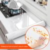 Snkxu Clear Contact Paper, Protection for Kitchen Backsplash Tiles, Cabinets, Walls, and Shelves. Waterproof and Oil-Proof Peel and Stick Covering(15.7X78.7 Inches)