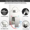 Shower System Rain Shower Faucet Set with Tub Spout,10 inch Bathroom Wall Mounted Waterfall Bathtub Faucet with Handheld Spray and Rough-in Valve Body and Trim kit,Chrome Polished