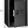Amazon Basics Small Safe For Home, Steel Security, Electronic, Programmable Keypad Lock Box, 1.8 Cubic Feet, Black
