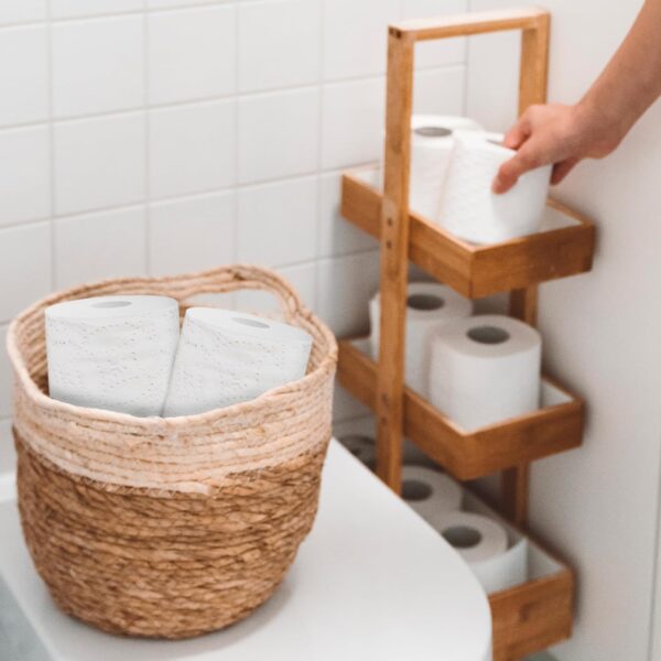 Amazon Basics 2-Ply Toilet Paper 6 Rolls = 24 Regular Rolls, 350 Sheets, (1 Pack of 6), Unscented