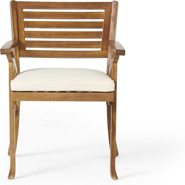 Christopher Knight Home Hermosa Acacia Wood Dining Set, 5-Pcs Set, Teak Finish