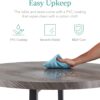 Best Choice Products 5-Piece Modern Round Counter Height Dining Set for Home Kitchen, Dining Room w/ 4 Chairs, 1.5in Thick Table - Gray