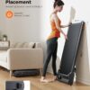 Walking Pad Treadmill with Incline, Under Desk Treadmills for Home Office, 10% Manual Incline Portable Treadmill with Remote Control/APP and Standing Anti-Slip, 265lb Capacity, 2.5HP Low-Noise