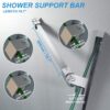 Stainless Steel Frameless Shower Door Fixed Panel Wall to Glass Support Bar for 1/4" to 3/8" Thick Glass by KAFENDA (500mm / 19.7", Polished Chrome)