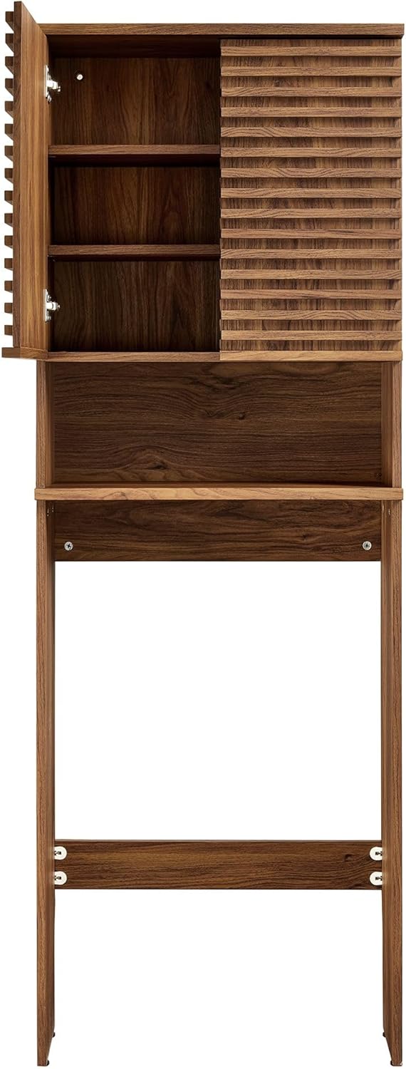 Modway Render Storage Cabinet, Walnut