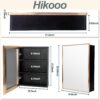 16x22 Gold Bathroom Medicine Cabinet with Mirror, Pre-Assembled Single Door Recessed or Surface Wall Mounted Aluminum Bathroom Medicine Cabinet, Modern Vanity Mirror