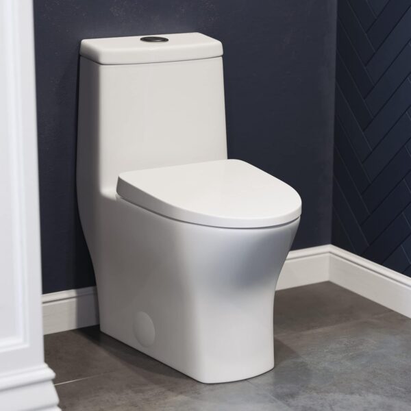 Swiss Madison Well Made Forever SM-1T277, Sublime II One-Piece Round Toilet, 10" Rough-In 1.1/1.6 gpf