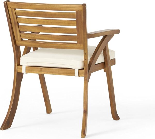 Christopher Knight Home Hermosa Acacia Wood Dining Set, 5-Pcs Set, Teak Finish