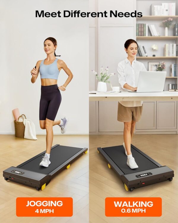 Walking Pad, Under Desk Treadmill for Home Small, Portable Treadmill with Six-Point Shock Absorption, Quiet Walking Pad for Office