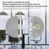 Fits on 1/2" Glass,10 mm -12 mm, Glass Door Lock, Stainless Steel Double Bolts Swing Push Sliding Access Control Office Glass Door Lock with 5 Keys