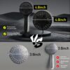 Tandem Shower - High Pressure Double Shower Head for Couple, Adjustable Shower Rod(27.5~74.8inch),9-Setting Handheld Shower Head